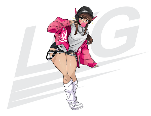 LOWKEY! "OMG D.VA" DIE CUT