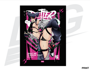 LIMITED EDITION ART PRINT - LOWKEY! "HYPE JURI" PRINT
