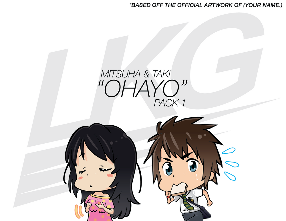 MITSUHA & TAKI "OHAYO" PACK 1