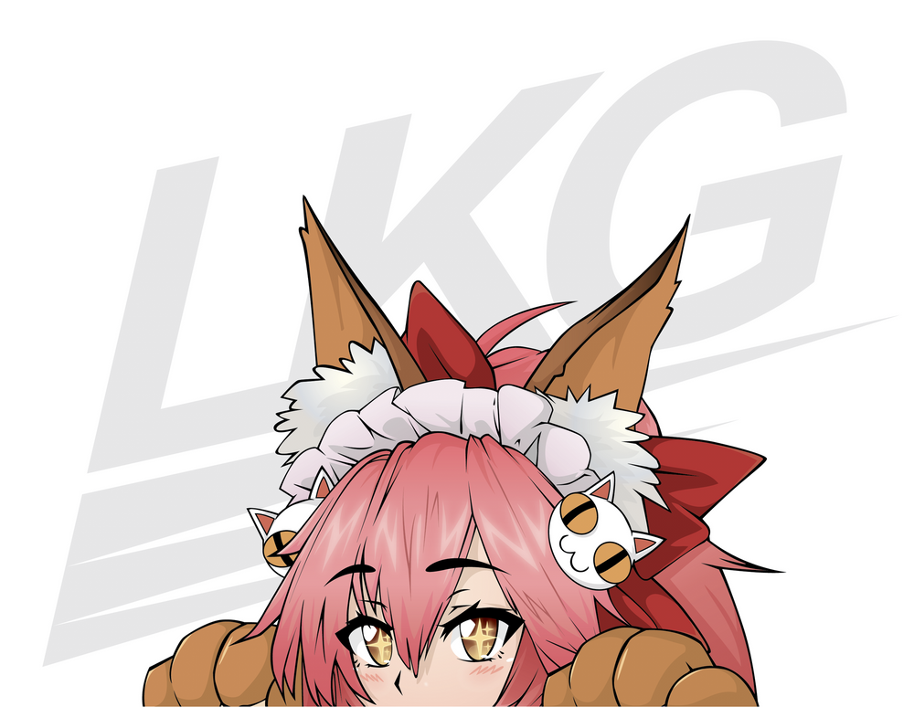 PEEKING TAMAMO CAT - BERSERKER (DIE CUT)