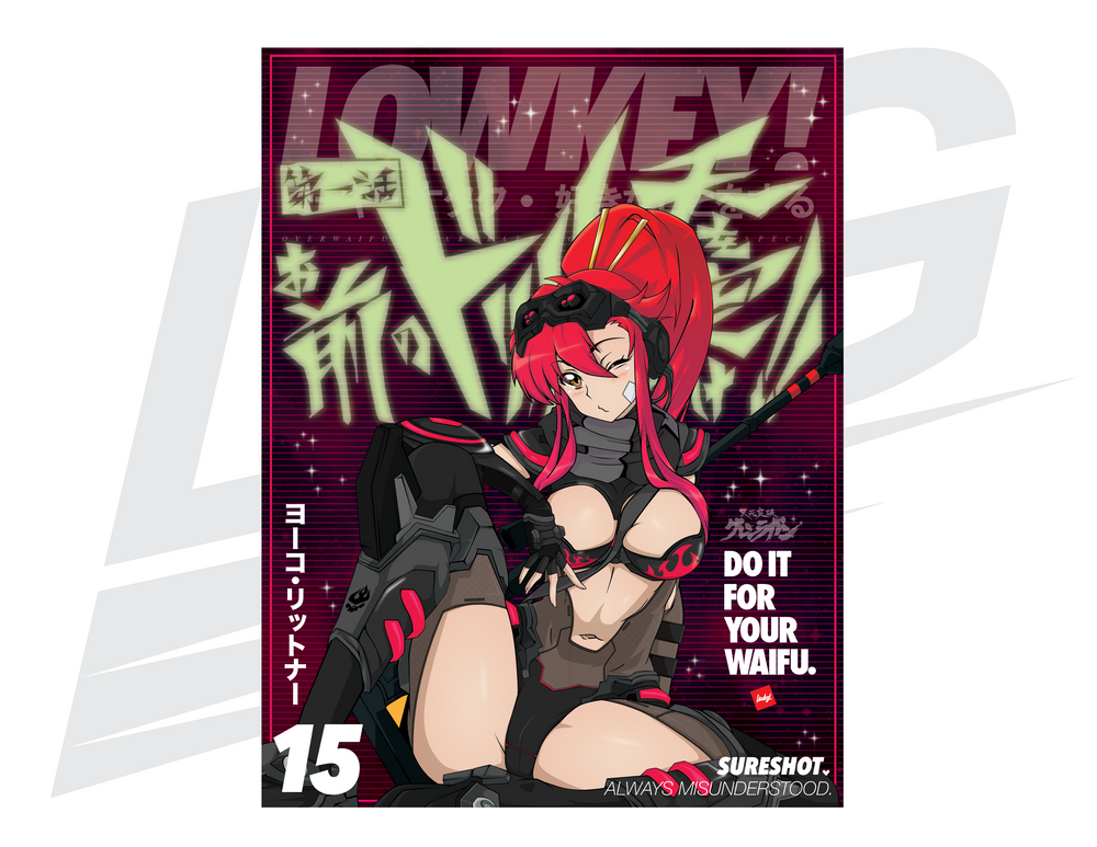 LIMITED EDITION ART PRINT - ISSUE #15 - YOKO X WIDOWMAKER: GURREN SPECIAL
