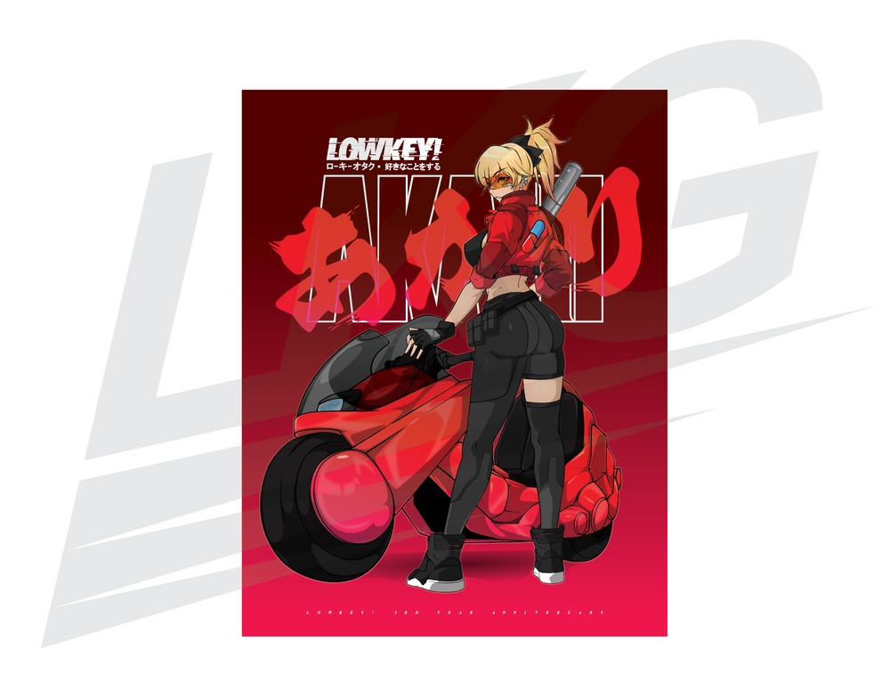 LIMITED EDITION ART PRINT - 3 YEAR ANNIVERSARY SPECIAL! AKARI X AKIRA PRINT