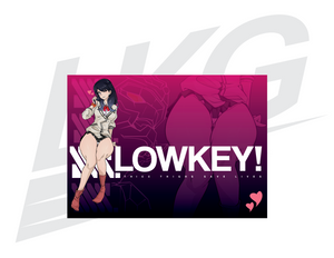 LIMITED EDITION ART PRINT - "LOWKEY! SSSS. GRIDMAN // RIKKA: THICC THIGHS SAVES LIVES" PRINT