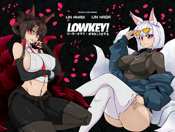 LIMITED EDITION ART PRINT - LOWKEY! HARDSTYLE AKAGI & KAGA PRINT