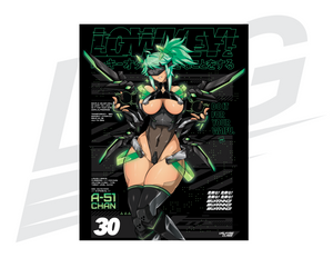 LIMITED EDITION ART PRINT - "AREA 51 CHAN: VALKYRIE" PRINT
