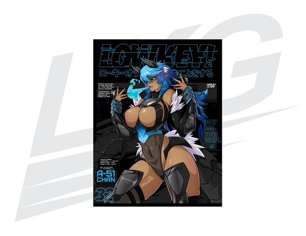 LIMITED EDITION ART PRINT - "AREA 51 CHAN: KAIJU" PRINT