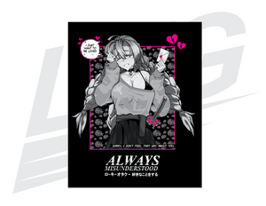 LIMITED EDITION ART PRINT - "LOVE LETTER: KANROJI MITSURI" PRINT - BLACK & WHITE