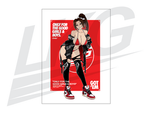 LIMITED EDITION ART PRINT - SWW SHIRANUI MAI "OFGGB" PRINT