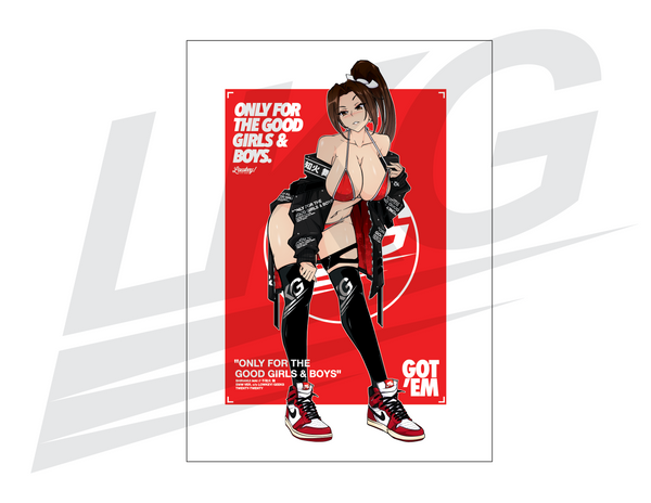 LIMITED EDITION ART PRINT - SWW SHIRANUI MAI "OFGGB" PRINT
