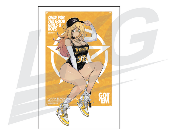 LIMITED EDITION ART PRINT - HYPE DARK MAGICIAN GIRL PRINT - AWAY VER.