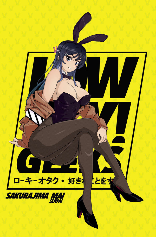 LIMITED EDITION ART PRINT - LOWKEY! BUNNY SENPAI: SAKURAJIMA MAI PRINT