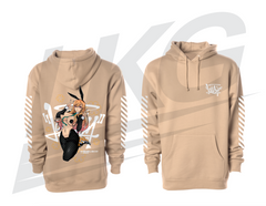 LOWKEY! "HYPE MARIN" REVERSE BUNNY HOODIE - SAND