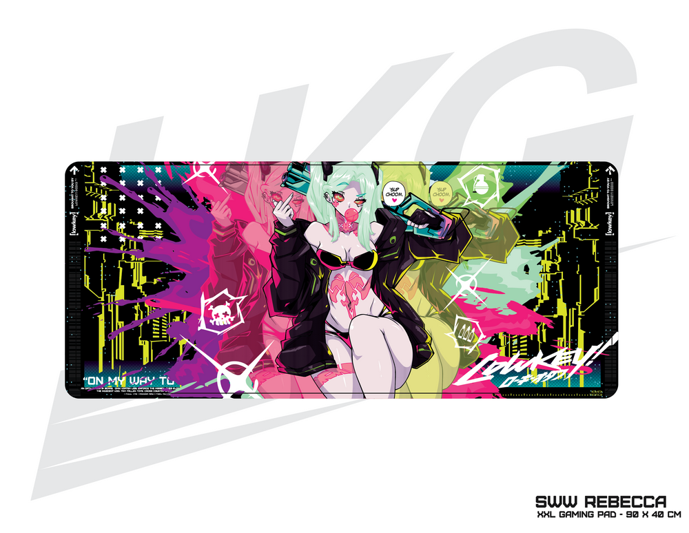 LOWKEY! SWW REBECCA "OMWH" GAMING MOUSE PAD - XXL