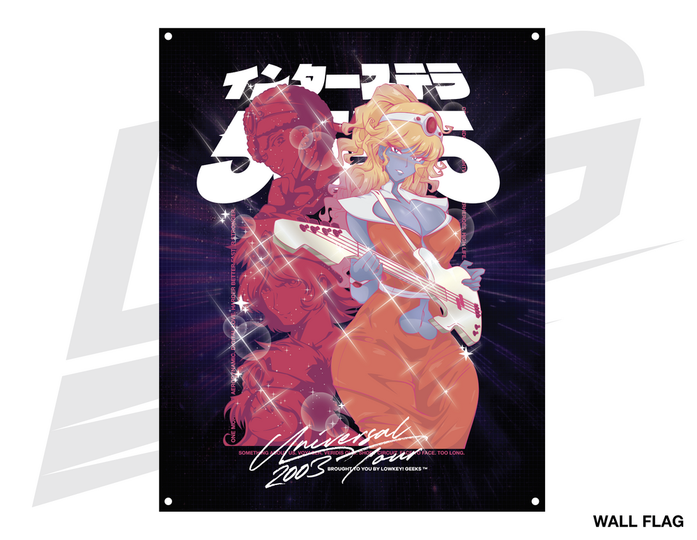 ***SPECIAL RELEASE!*** ~ LOWKEY! "INTERSTELLA 5555" UNIVERSAL TOUR WALL FLAG