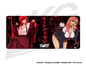 LOWKEY! "MAKIMA & POWER" GAMING MOUSE PAD