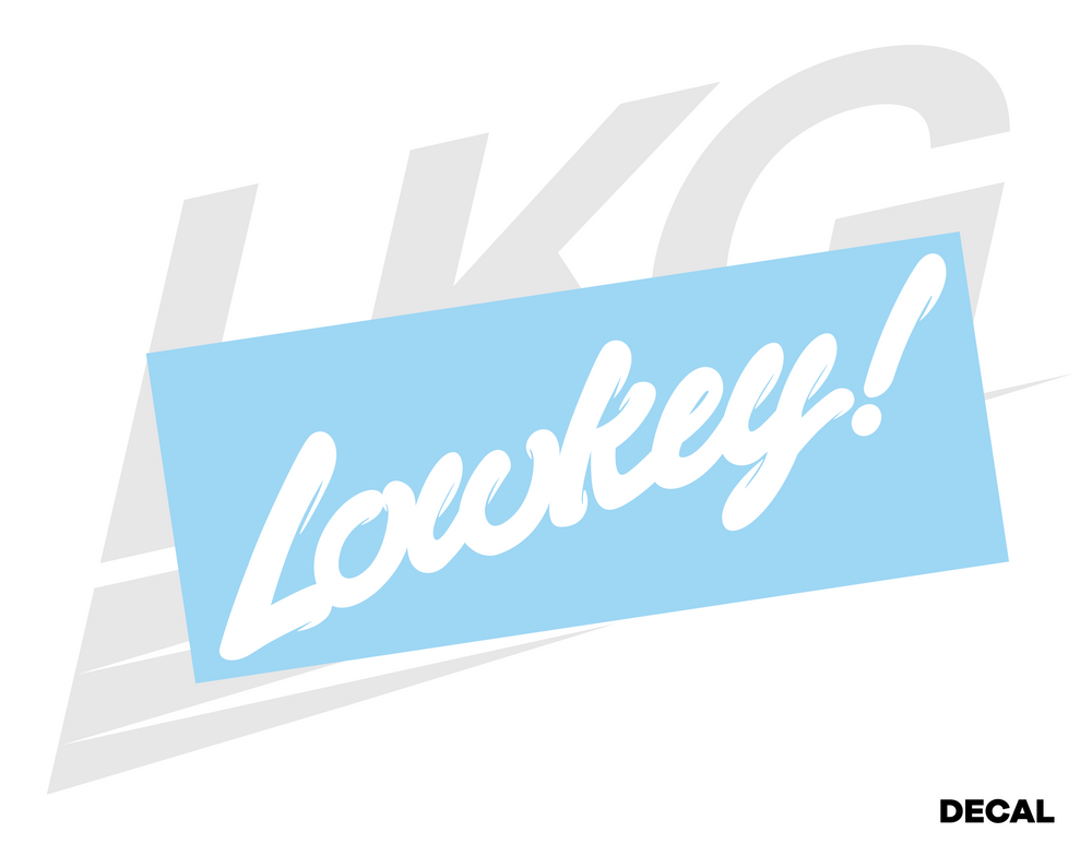 LOWKEY! "JDM OPTION" CURSIVE DECAL