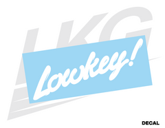 LOWKEY! "JDM OPTION" CURSIVE DECAL