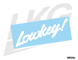 LOWKEY! "JDM OPTION" CURSIVE DECAL