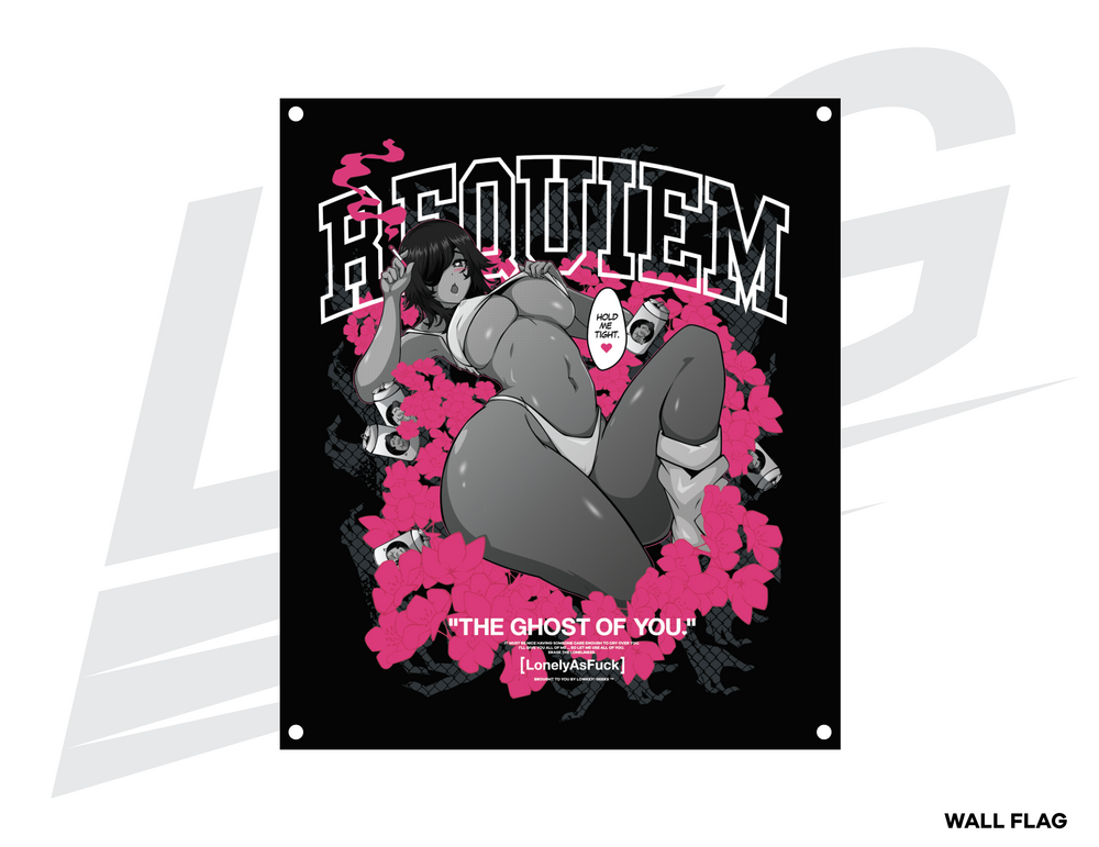 LOWKEY! "SADGIRL HIMENO" WALL FLAG