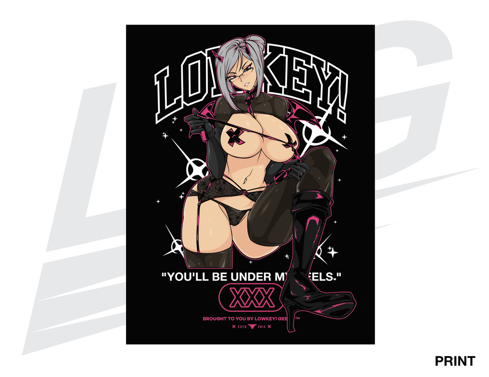 LIMITED EDITION ART PRINT - LOWKEY! "BDSM MEIKO" NNN PRINT