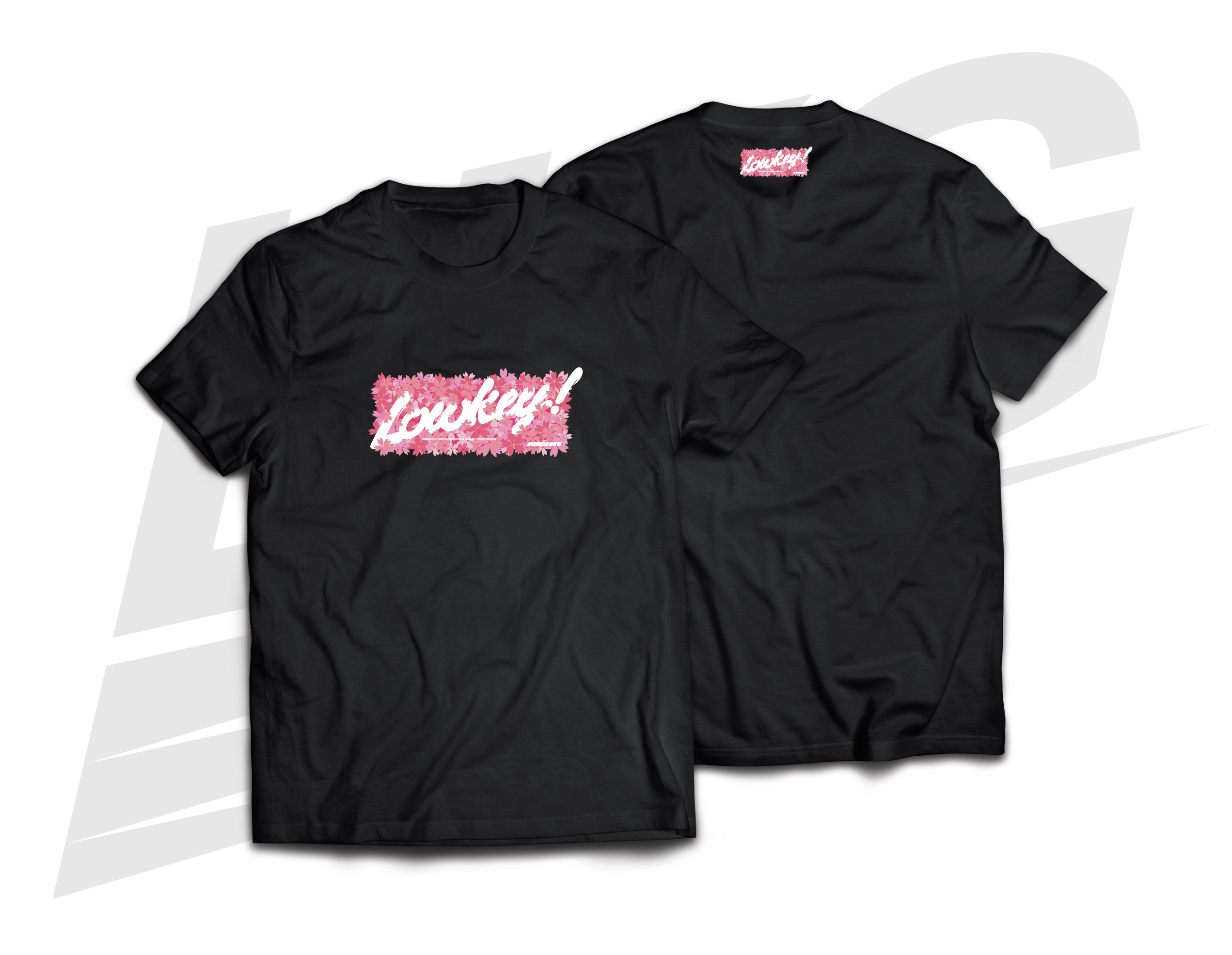 LOWKEY! SAKURA SZN “FULL BLOOM” TEE - BLACK