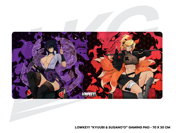LOWKEY! "KYUUBI & SUSANO’O” AKARI GAMING MOUSE PAD