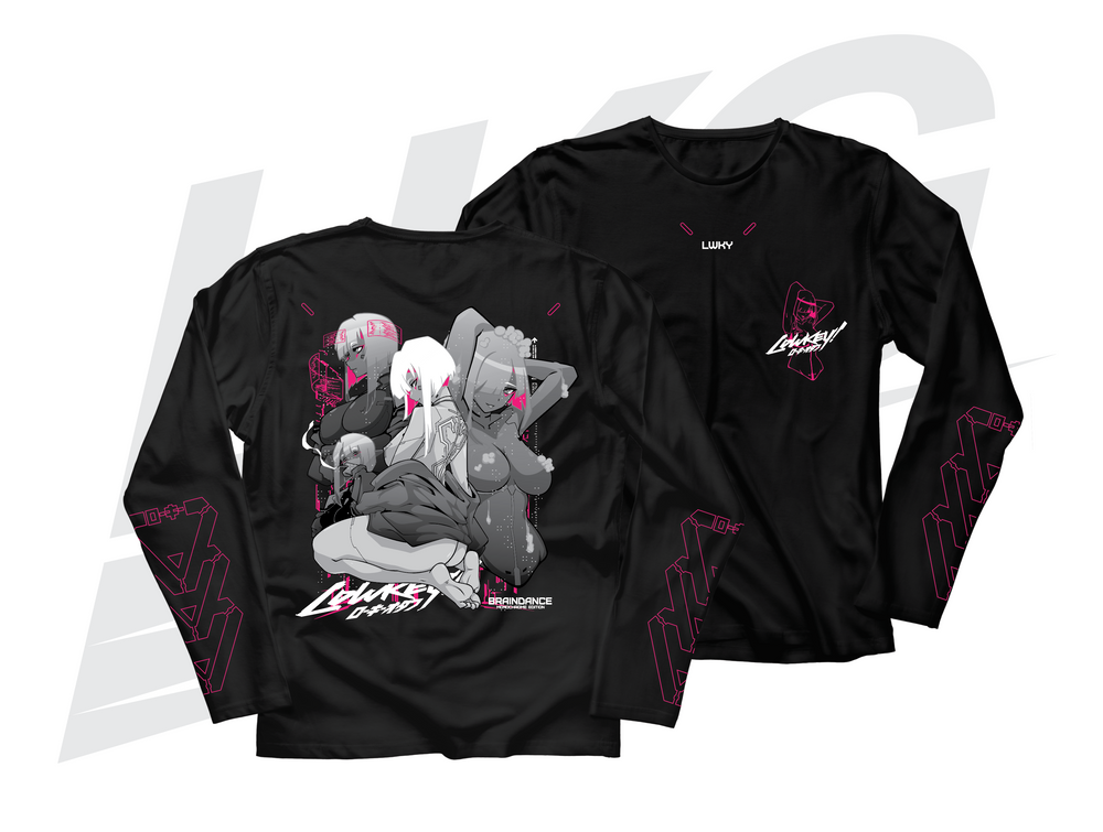 ***BLACK FRIDAY EXCLUSIVE!*** ~ LOWKEY! SWW LUCY "MONOCHROME" L/S TEE - BLACK