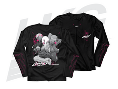 ***BLACK FRIDAY EXCLUSIVE!*** ~ LOWKEY! SWW LUCY "MONOCHROME" L/S TEE - BLACK