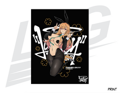 LIMITED EDITION ART PRINT - LOWKEY! "HYPE MARINI" REVERSE BUNNY PRINT
