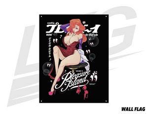 ***SPECIAL RELEASE!*** ~ LOWKEY! "PLEASURE ISLAND" WALL FLAG