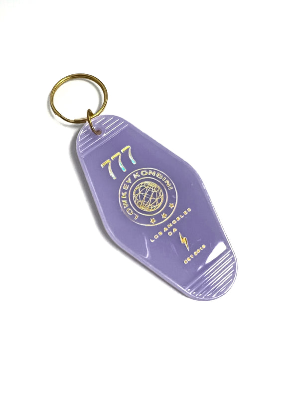 LOWKEY! "KONBINI" MOTEL KEY TAGS - LAVENDER & OIL SLICK