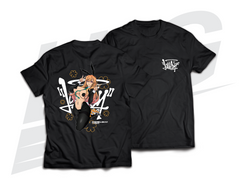 LOWKEY! "HYPE MARIN" REVERSE BUNNY TEE - BLACK