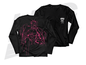 LOWKEY! "UNHOLY" THOTS & PRAYERS L/S TEE - JUMBO PRINT