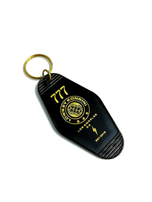 LOWKEY! "KONBINI" MOTEL KEY TAGS - BLACK & GOLD