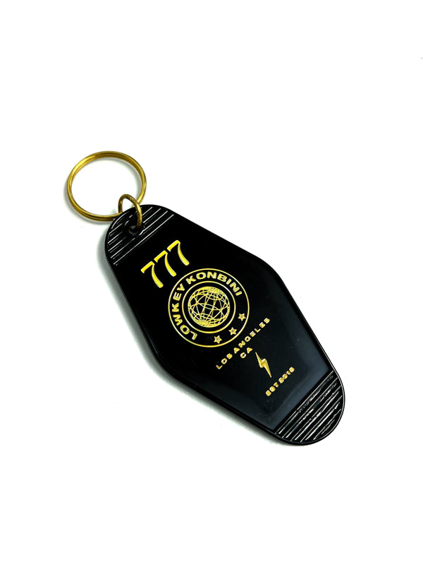 LOWKEY! "KONBINI" MOTEL KEY TAGS - BLACK & GOLD